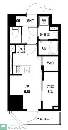 アーバンパーク扇大橋の物件間取画像